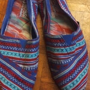 Colorful Patterned Slip-On Shoes